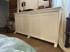 7ft Antique Painted Pine Hall