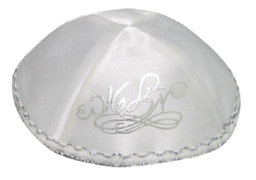 White satin wedding - white,