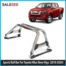 Chrome Sports Roll Bar For Toyota Hilux MK8 Revo 2016+ Double Cab Stainles Steel