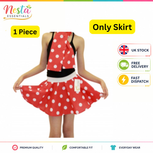 Girls red white polka - red, dot