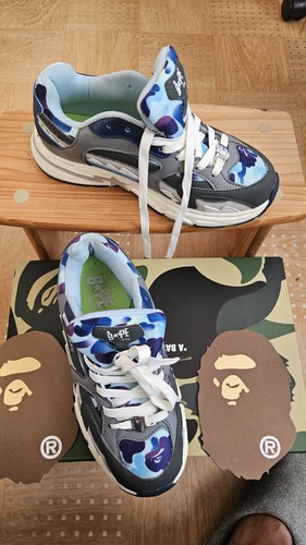 Bape shark blue shoes sta - shark,
