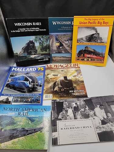 Railroad books magazines lot - railroad,