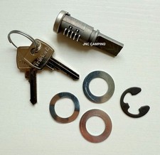 Caraloc Replacement Standard Door Lock Barrel With 2 Keys Caravan Motorhome Van