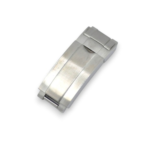 Silver steel brush clasp - silver,