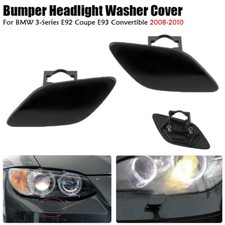 PAIR HEADLIGHT CLEANING COVER BEZEL CAP FOR BMW E92 COUPE E93 2008-10