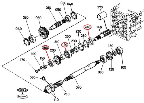 Rear pto repair parts fits - repair,
