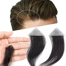 Bald Spots Reaplcement Systems Full PU Skin Hairpiece Human Hair Toupee Patch UK