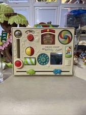 Vintage Fisher Price Activity Centre Cot Toy 1970s Prop box35