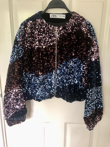 Zara sequin disco - disco, bomber