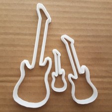Guitar Bass Acoustic Electric Shape Cookie Cutter Music Biscuit Pastry Stencil