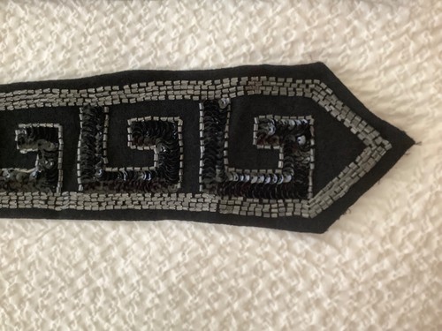 Antique 1920s black sequin - antique,