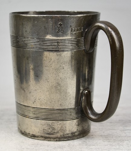 Fine antique pewter pint - pewter,