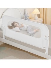 Baby Bed Rail Guard for Toddlers -46" Toddler Bed Rails White