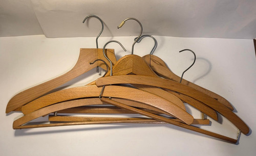 Vintage wooden coat - , hangers