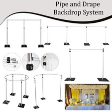 Adjustable Wedding Backdrop Stand Background Curtain Frame Pipe and Drape Stage