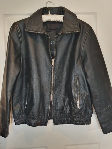 Zara real leather jacket - real,
