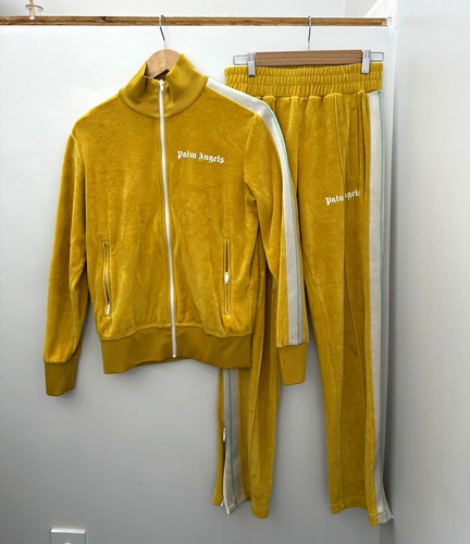 Palm angels yellow velour 2pc - palm,