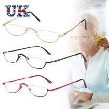 Frame +1.00~+4.0 Diopter Half Moon Reading Glasses Reading Glasses Eyeglasses