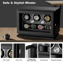 Watch Winder 2 In1 Key Lock