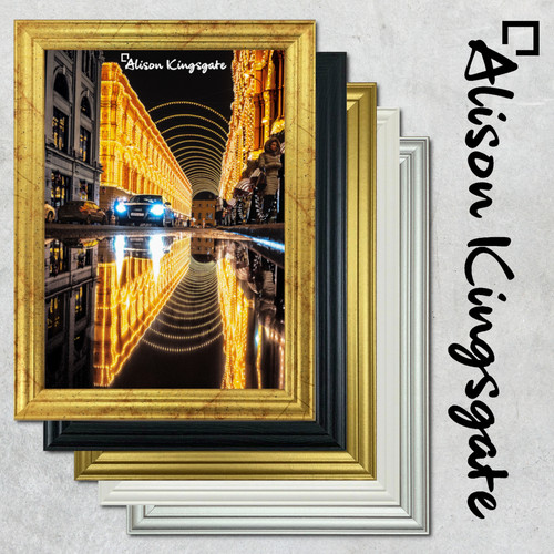 Picture frames black white - black,