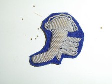 b3678 WW 2 US Army Air Force Royal RAF Flying Wing Boot Club bullion blue A2B1