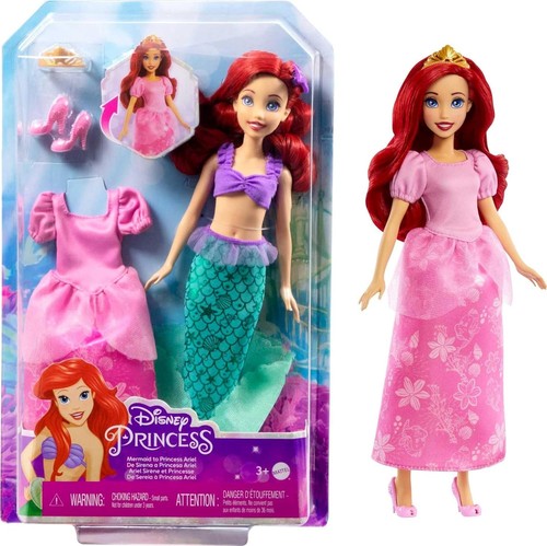 Disney mattel ariel 1 - ariel, 2-in-1