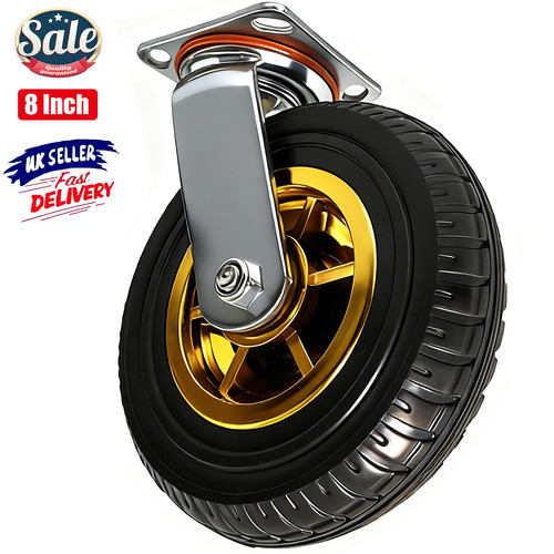Swivel castor wheels - 8",