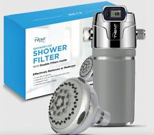 Tyent Shower Lux - Chrome & Gray w/ Massage Shower head filter KIT Digital Disp 