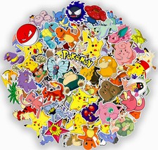 40pcs POKEMON PIKACHU WALL STICKER Pocket Monster Kids Room Vinyl Decals UK NEW