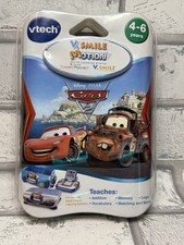 V Tech V Smile Motion Cyber Pocket Cartridge Disney Cars 2 Game P3N3