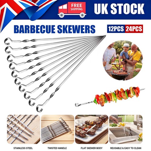12pcs long metal kebab - 12pcs,