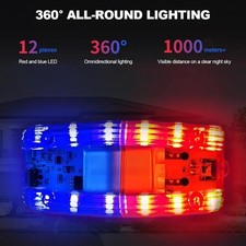 Red/Blue LED Strobe Warning