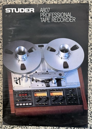 Vtg studer a807 professional - a807,