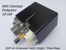 10 HP HEAVY DUTY AIR COMPRESSOR PRESSURE SWITCH SINGLE / THREE PHASE 25 AMP