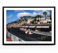 AYRTON SENNA SIGNED PRINT