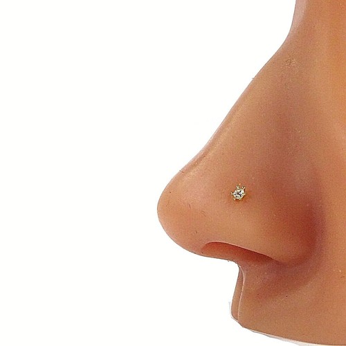 Diamond nose stud 02ct - diamond, 0.02ct/2