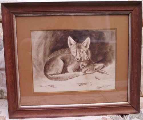 Original sepia watercolour - original,