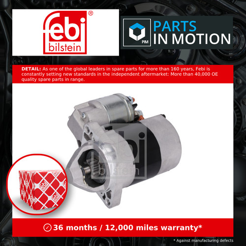 Starter motor fits smart - motor,