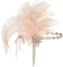 1920s Art Deco Blush headband