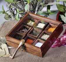 Wooden Spice Box Indian Masala