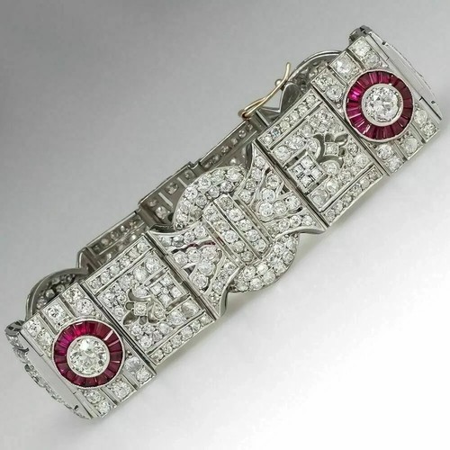 14k white gold - white, round