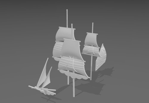 700th scale age sail mast - scale, of