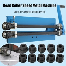 Manual Bending Machine Metal Sheet Fabrication Bead Roller Tool with Dies