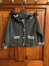 Tommy Hilfiger 6-12 Months Baby Boys Warm Knitted Winter Cardigan Jacket Coat
