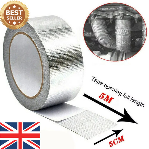 Silver exhaust heat wrap - exhaust,