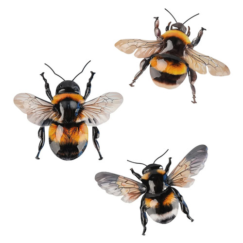Set metal bumble bee - set,