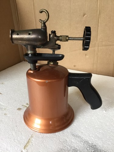 Vintage brass blow torch - vintage,