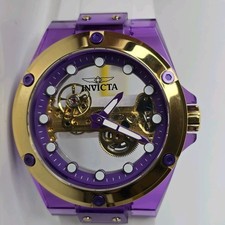Invicta Men's Mechanical Speedway Watch Skeleton Purple 48mm 44397