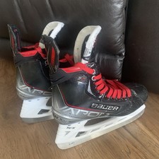 Bauer Vapor Ice Skates Size 6, Black/silver/red