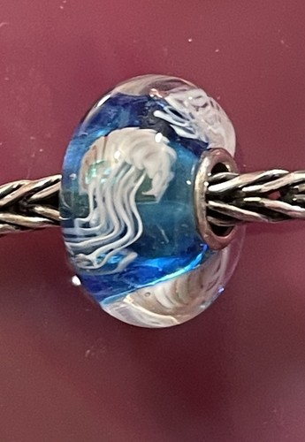 Trollbeads jellyfish blue - jellyfish, on